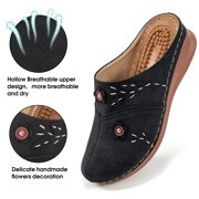 Ecetana Womens Mules & Clogs Comfort Slip On Sandal Shoes Closed Toe Sandals for Women