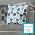 thumbnail image 4 of Better Homes & Gardens Blue Hexagon Decorative Throw Pillow, 18" x 18", Blue, 4 of 11