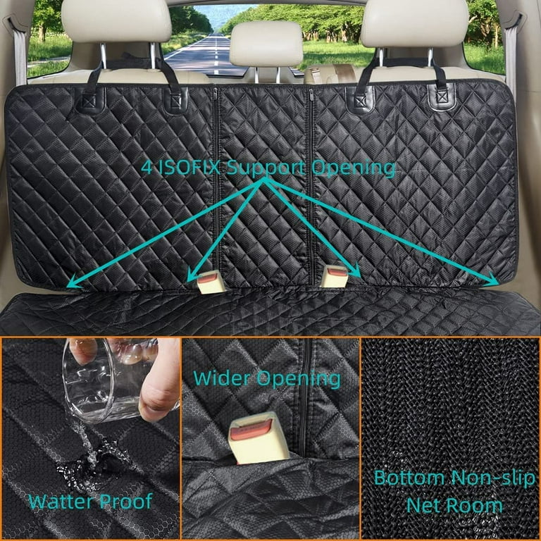Vailge Extra Large, 100% Waterproof Dog Seat Cover for Back Seat with  Zipper Side Flap, Heavy Duty car Hammock Pet Seat Cover for Cars Trucks suvs