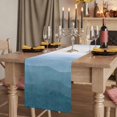 thumbnail image 2 of Table Runners 72 Inches Long Dress Scarves, Blue Coastal Wave Farmhouse Kitchen/Dining Table Runner, Coffee Tablerunners, Summer Ocean Nautical Beach Ombre 16x72 Inch, 2 of 9