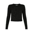 thumbnail image 5 of No Boundaries Metallic Crew Neck Sweater, Women's and Women’s Plus, 5 of 5