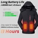 thumbnail image 5 of Chaqueta calefactora eléctrica USB para hombre y mujer, cortavientos cálido, impermeable, a prueba de viento, ropa calefactable con capucha, 5 of 5