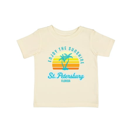 

Inktastic Summer Enjoy the Sunshine St. Petersburg Florida in Blue Gift Baby Boy or Baby Girl T-Shirt