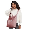 thumbnail image 2 of Bolso de mano KALIDI de pana con cremallera, antisalpicaduras, rosa, 2 of 8