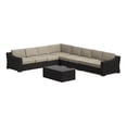 thumbnail image 4 of Portland 7-PC Patio PE Rattan Sectional in Tan with Rectangular Coffee Table, 4 of 4