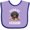 Lavender and Purple, variant on Inktastic Protected by a Dachshund Dog Boys or Girls Baby Bib