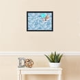 thumbnail image 3 of PinPix 18x13 Custom Cork Bulletin Board White Navy Poster Board Has a Fabric Style Canvas Finish, Framed in White Navy, by ArtToFrames (PinPix-1878), 3 of 5