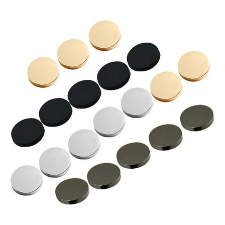 HOMEMAXS  40 Pcs Blank Button Covers Metal Coat Buttons Golden