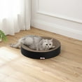 thumbnail image 3 of THE LICKER STORE Nelson 20.13" Modern Cardboard Round Bowl Cat Scratcher with Catnip, Ink, CSR1010H, 3 of 6