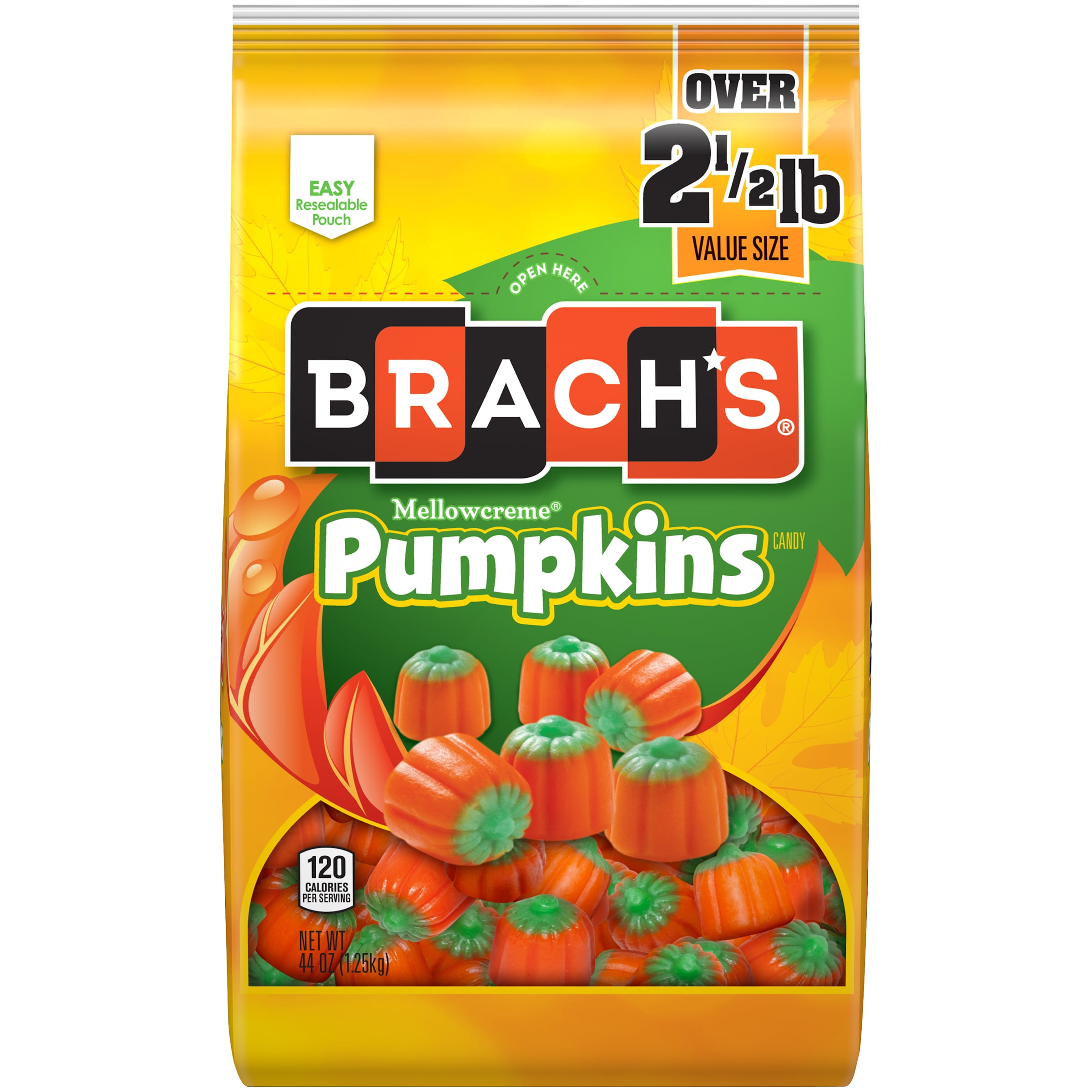 Brach's Mellowcreme Pumpkins
 Brach s Halloween Mellowcreme Pumpkins Halloween 44 Oz – Walmart