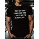 thumbnail image 1 of Camiseta de algodón para hombre con estampado de letras, cuello redondo, corte cómodo, estilo informal, para todas las estaciones, 1 pieza, 100 % algodón., 1 of 6