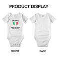 thumbnail image 3 of I'm Proof Mommy Can't Resist Italian Guys Cute Baby Bodysuits (White, 0-3 Months), 3 of 5