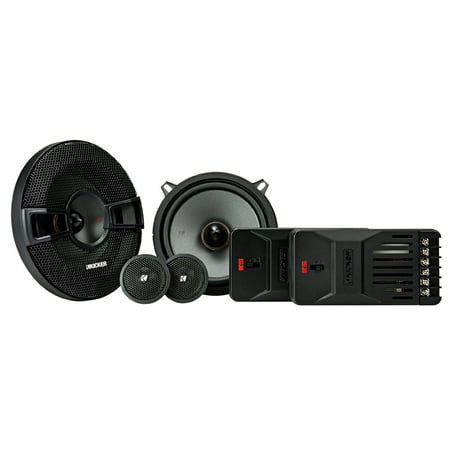 KICKER 44KSS504 5.25" (130mm) Component system w/1" (25mm) tweeters, 4ohm, RoHS Compliant