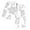 Z65-White, variant on Weebloom Boys Christmas Loungewear Long Sleeve Tops Pants Doodle Holiday Family Matching Outfits Pajamas Sleepwear Pjs White 2-3 Years