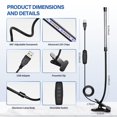 thumbnail image 2 of iPower 1 Tube LED Grow Light with Full Spectrum for Indoor Plants, Adjustable Gooseneck, 3 Light Modes&10 Dimmable Levels, Auto 6H/9H/12H Timer, White, 2 Pack, 2 of 7