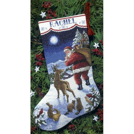 UPC: 0088677086831 | Dimensions Counted Cross Stitch Kit 16  Long-Santa s Arrival Stocking (14 Count)