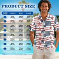 thumbnail image 6 of Xixirimido Vintage American Flag Stars Print Couples Matching Vacation Outfits Men's Breathable Short Sleeve Shirt & Women's Irregular Hem Dress Coordinated Summer Wear for Dating, Size L, 6 of 7