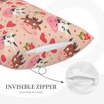 thumbnail image 3 of Daiia cow bull with flower and heart Pattern Bedding Waterproof Pillow Protector Zippered Queen – Bed Bug Proof Pillow Encasement-14"x20", 3 of 6