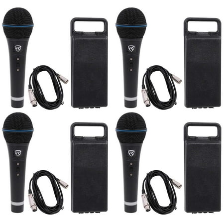 4) Rockville RMM-XLR Dynamic Cardiod Professional Metal Microphones w/XLR Cables price history on PriceWatchPro