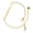 Gold, variant on Gold-tone Small Crystal Sabre Tooth - Goldtone Class of 2026 Delicate Bar Bracelet, 8.5"