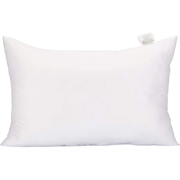 Fluffy Pillow Insert for Bed Sleeping, Decorative Stuffer Cushion Sham Filler, Queen 20x30 (Pack of 1), White