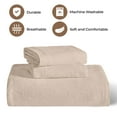 thumbnail image 5 of BNM Cotton 3 Piece Matelasse Bedspread Set, Linen, Queen, 5 of 11