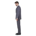 thumbnail image 3 of Mens Slim Fit Solid 2 Piece Pick Stitch Suit Set Notch Lapel, 3 of 4