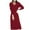 Red, variant on TSADFHJI Skirts for Women Short Length Lace Long Sleeve V Neck Wool Knit Dress for Women French Style Layering Long Dress for Fall and Winter Cozy Warm Casual Maxi Dress L Red