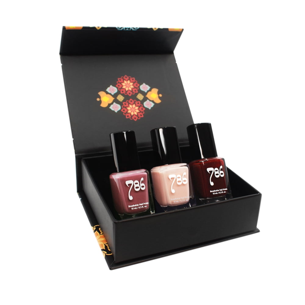 786 Cosmetics West Asia 3 Piece Set - Vegan, Breathable, Halal Nail Polish