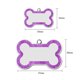 thumbnail image 2 of Placa de identificación para perro EDSG personalizada, hueso rosa con glitter, talla L 47 x 30 mm, 2 of 6