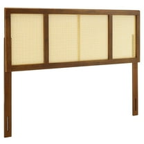 Modway Delmare Cane Full Headboard in Walnut