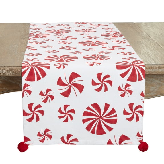 Sweet Peppermint Candy Table Runner