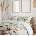 thumbnail image 6 of Ambesonne Minimal Flowers Duvet Cover Set, Wildflowers Meadow, Queen, Blush Ivory Sage Green, 6 of 6