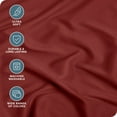 thumbnail image 3 of Bare Home Luxury 1800 Collection Fitted Sheet, Ultra-Soft, Deep Pocket, Queen, Rosewood, 3 of 8