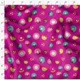 thumbnail image 4 of Soimoi Pink Poly Georgette Fabric Donuts Food Print Fabric by Yard 42 Inch Wide, 4 of 5