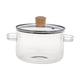 thumbnail image 5 of Cacerola de vidrio con tapa, Cacerola de vidrio con tapa, Comida para bebés, sopa y papilla 1500ML, 5 of 9