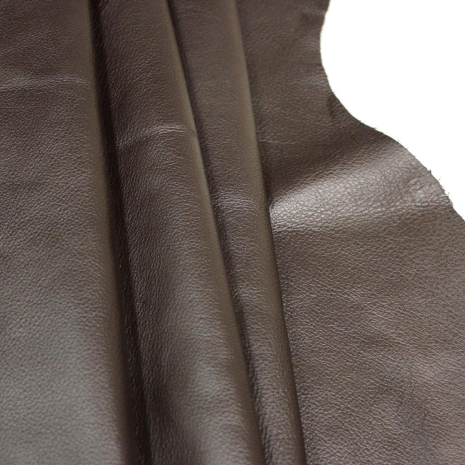 ArtisanCowhides Soft Natural Grain Cowhide Nappa Leather for Crafts Projects– Chocolate Brown 10 SqFt - 3.0 - 3.5 oz (1.0 to 1.2mm)