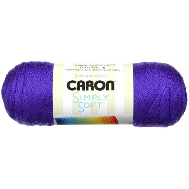 Fil Caron® Simply Soft®, Acrylique #4 Moyen, 6oz/170g, 315 Yards