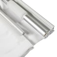 thumbnail image 3 of TWOPAGES Linen Blend Blackout Cordless Roman Shade for Living Room Hardware Included, 1 Piece. 31Wx64L, White, 3 of 6