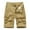 Khaki, variant on WREESH Men's Cargo Shorts Plus Size Cargo Shorts Multi-Pockets Relaxed Summer Short Pants Outdoor Workout Shorts Khaki