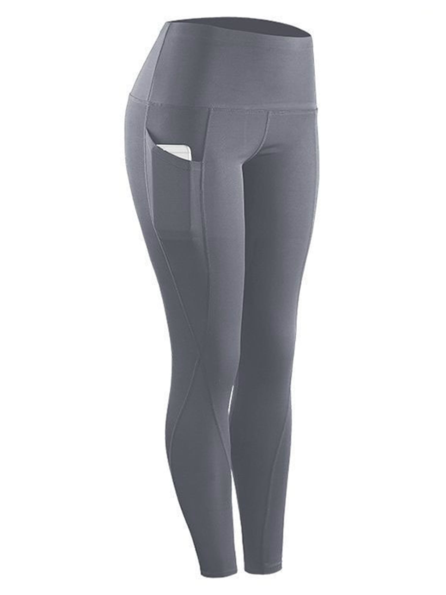 MAWCLOS Women Plus Size Yoga Pants Jogging Leggings Capris with Pocket