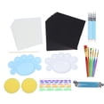 thumbnail image 3 of 47Pcs Mandala Punteado Herramientas Set DIY Arte Pintura Plantilla Mini Caballete Accesorios, 3 of 8