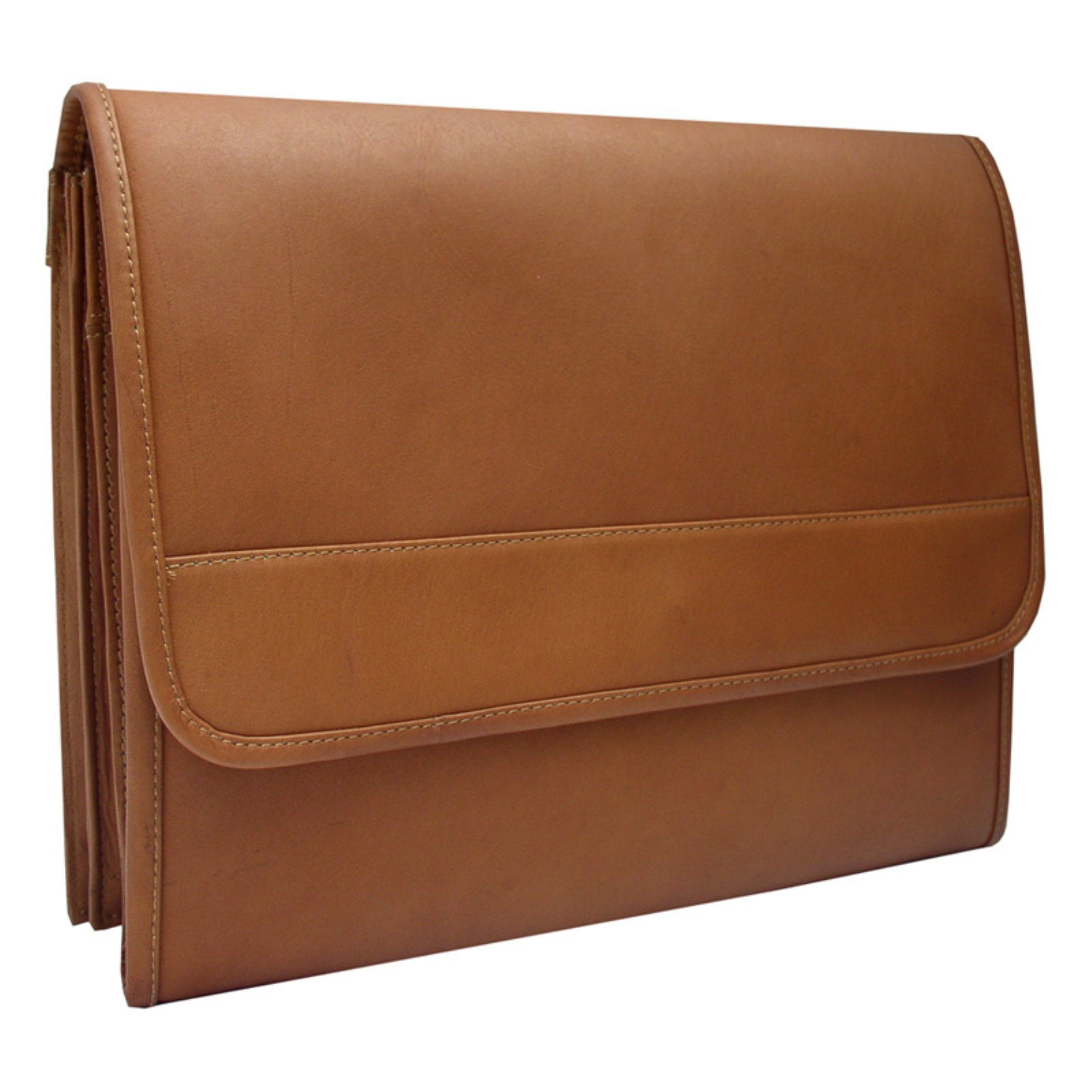Chocolate Piel Leather Ultimate Organized Portfolio One Size