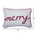 thumbnail image 2 of Vickerman Decorative 14" x 20" Merry Pillow, 2 of 2