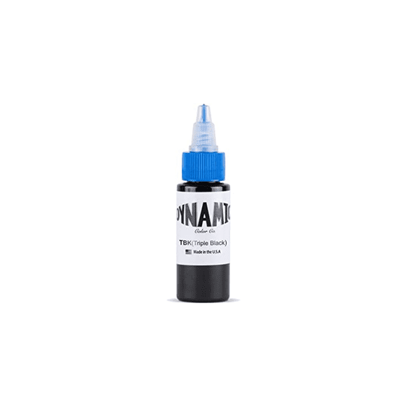 DYNAMIC Tattoo Ink 1-oz & 8-oz: Black,Triple Black,White & Heavy White
