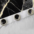 thumbnail image 4 of Homewish Marble Texture Road Black Out Curtains,Modern Fluid Art Curtains Pack of 2 (42x63 Each),Gold Gray Black Bedroom Curtains For Girl,Microfiber Room Decoration, 4 of 6