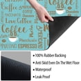 thumbnail image 3 of WIRESTER Coffee Mat - Coffee Bar Mat for Countertops Absorbent Hide Stain Rubber Backed Dish Drying Mat for Kitchen Counter - Teal Brown Coffee, 3 of 7