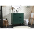 thumbnail image 2 of Elegant Lighting Vf47030m Baldwin 30" Free Standing Single Basin Vanity Set - Green, 2 of 8