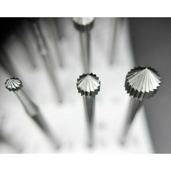 Fox Stone Setting Burs Set Fig 413 Jewelers Bur 12 Pc 009-050 Jewelry Making