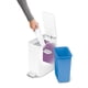thumbnail image 3 of Bote de basura Simplehuman para baño pequeño, 5 l/1.3 galones, blanco, 3 of 8